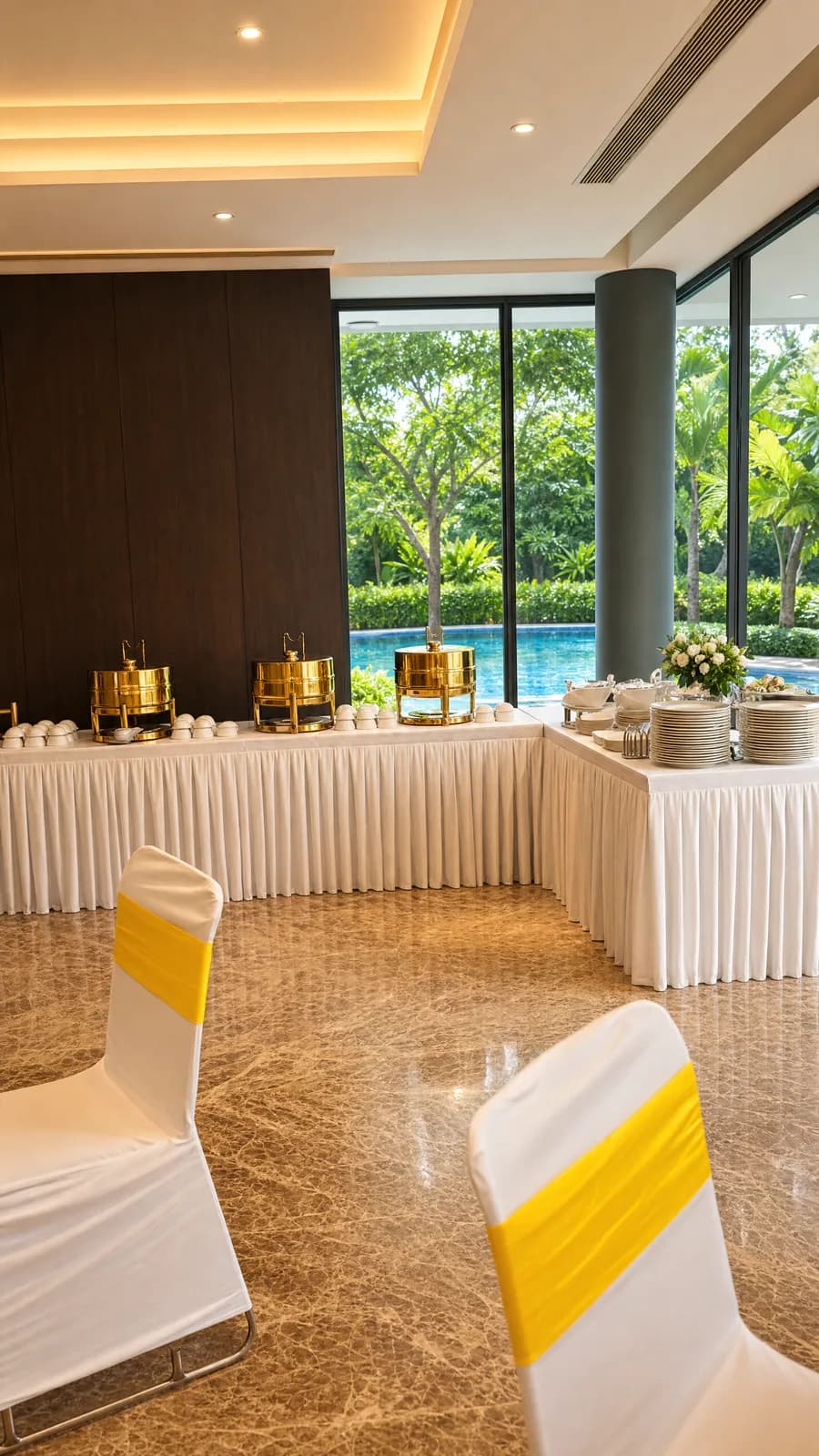 Elegant indoor banquet