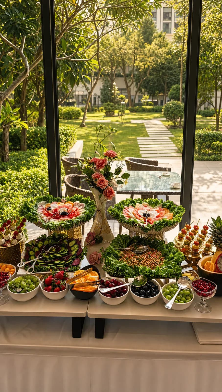 Luxury buffet spread