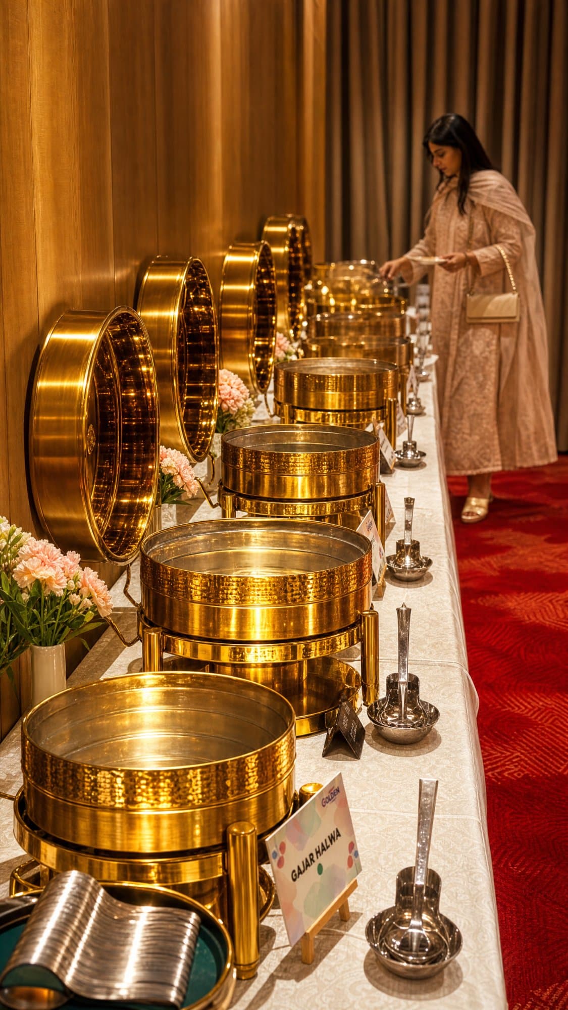 Curated luxury buffet spread by ZOVRYN