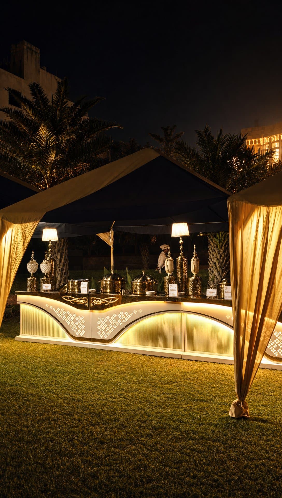 ZOVRYN outdoor night marquee event