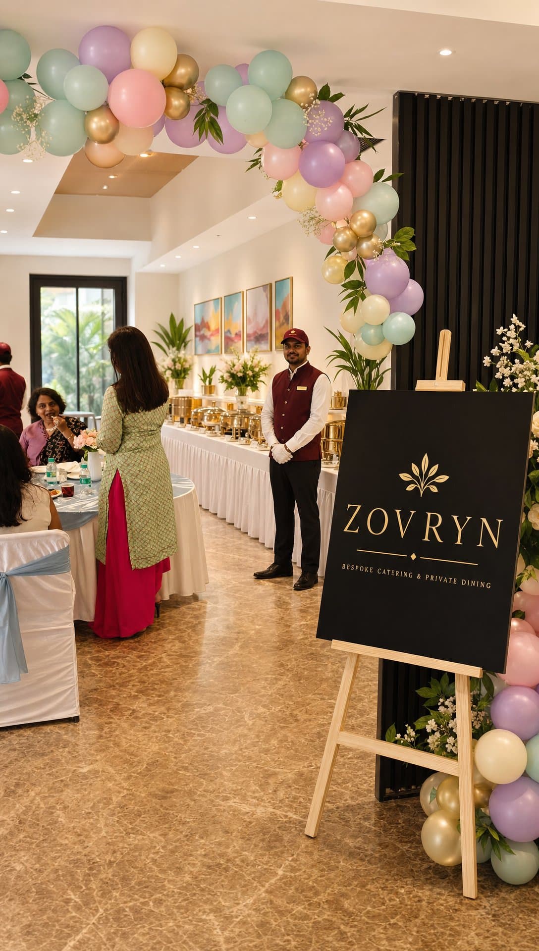 ZOVRYN indoor jasmine floral backdrop